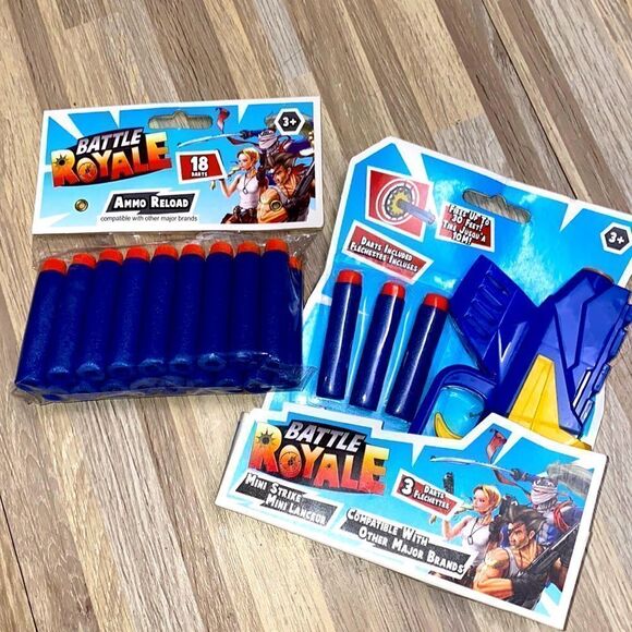 New Battle Royal Mini Strike Nerf Gun Shooter and ammo reload 18 darts Fortnite - Picture 2 of 5